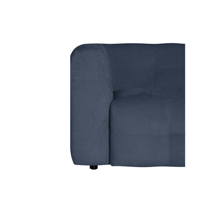 by fonQ Mush Hoekbank Rechts - Chenille - Blauw