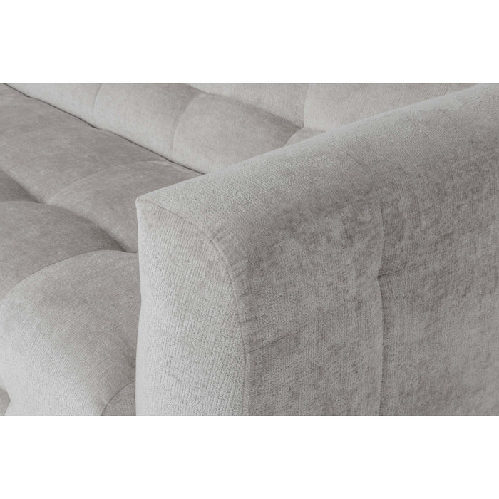 by fonQ Mush Hoekbank met Chaise Longue Rechts - Chenille - Ivoor