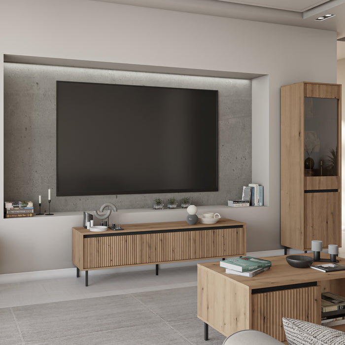 by fonQ Ovara Vitrinekast  - Licht Eiken