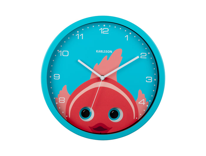 Karlsson - Wall Clock Peekaboo Goldfish