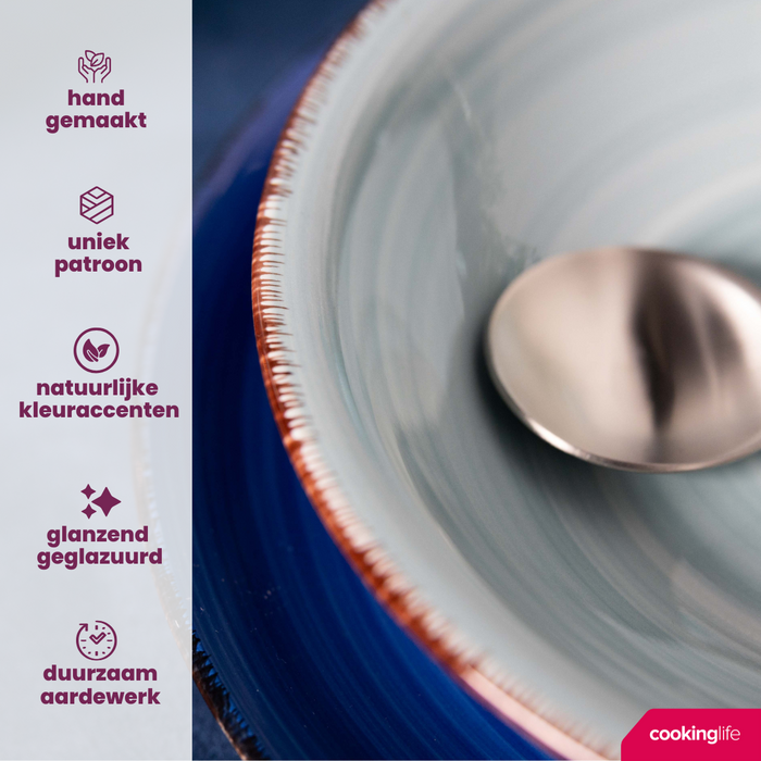 Cookinglife Soepkommen | Kommen Delice Blue ø 14 cm - 6 stuks