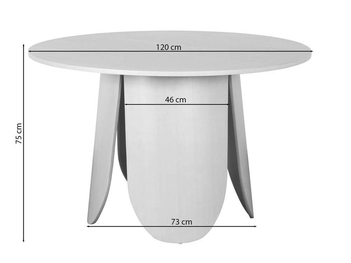 NADUVI Collection Eettafel Miranda rond