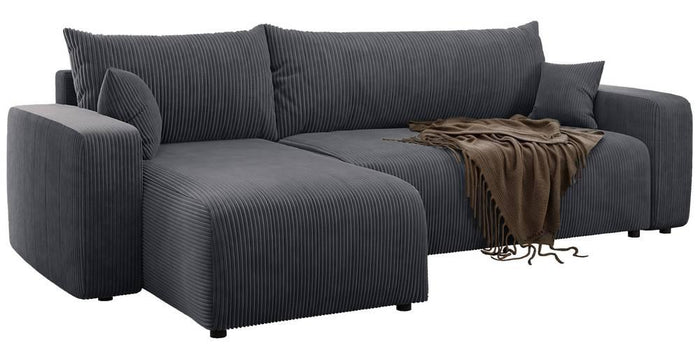 NADUVI Collection Hoekslaapbank Rosco links|rechts ribstof