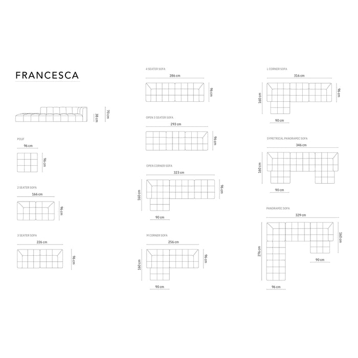 Milo Casa Hoekbank Francesca chenille links 5-zits