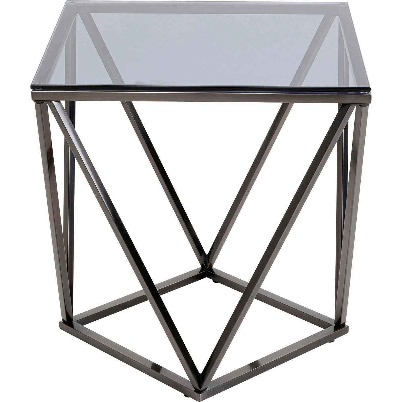 Kare Design Cristallo bijzettafel - 50x50cm - grijs