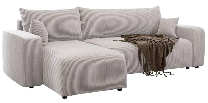 NADUVI Collection Hoekslaapbank Rosco links|rechts ribstof