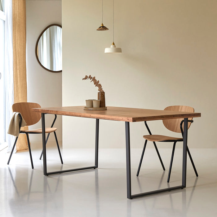 Tikamoon - Eettafel van massief gerecycled acacia voor 6|8 personen.