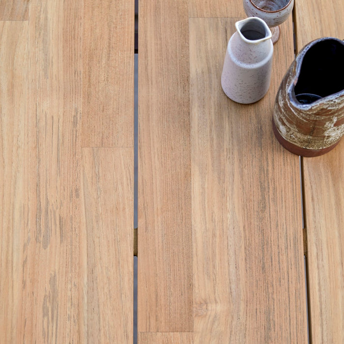 Tikamoon - Tuintafel massief gerecycled teakhout aluminium 6|8 pers.