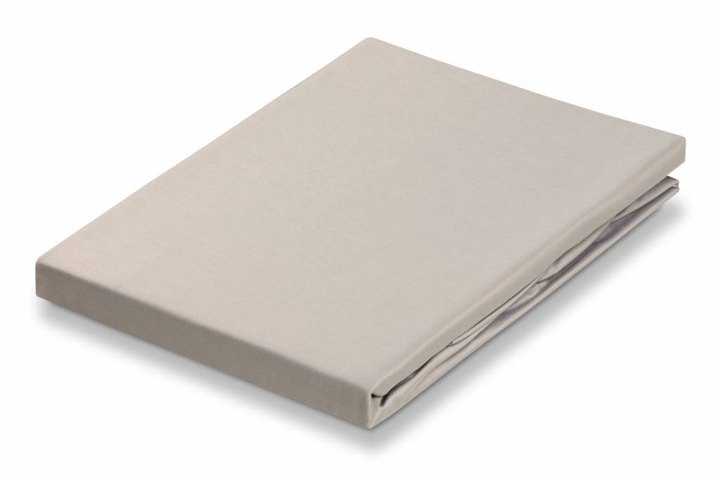 Satin Hoeslaken Sand | 180 x 210 cm | Beige | Bruin | Satijnkatoen