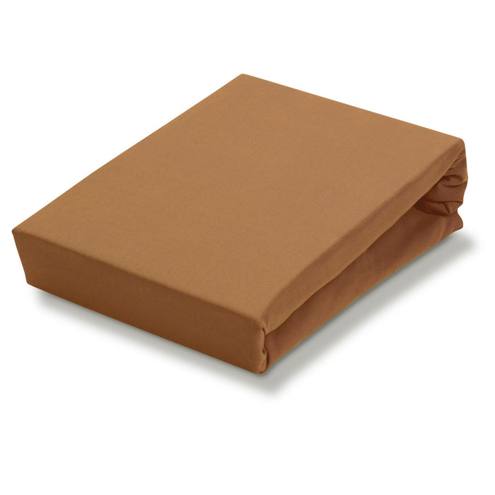 Jersey Supreme Topper Hoeslaken Cognac | 140-160 x  200-220 cm | Bruin