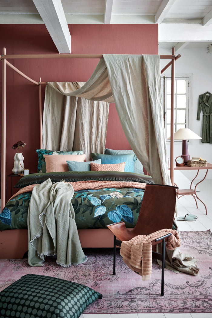 Dekbedovertrek Buzz Olive | 200 cm x 200 cm | Groen | Satijnkatoen