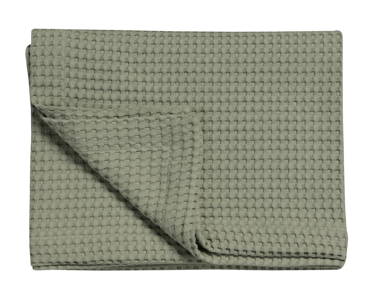 Home Pique Sprei Light Olive | 160 cm x 250 cm | Groen | Katoen