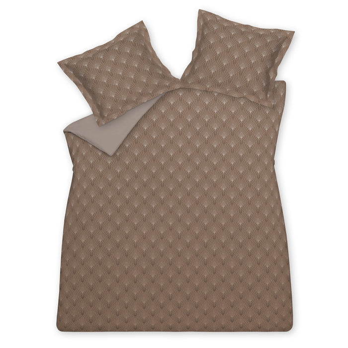 Dekbedovertrek Morning Star Fudge | 240 cm x 240 cm | Bruin