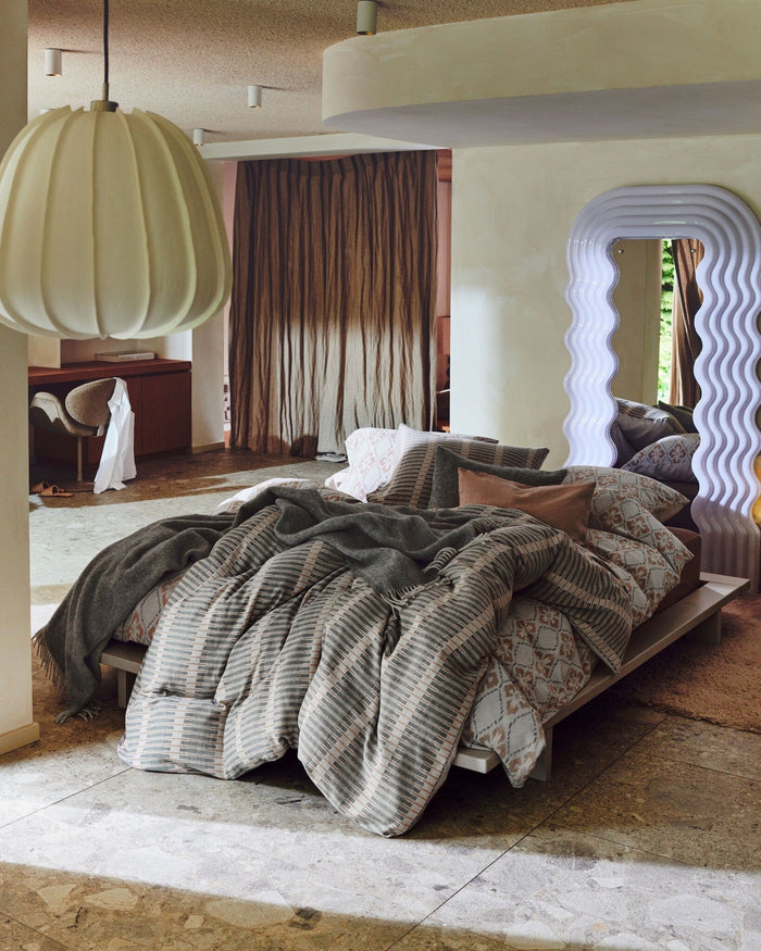 Dekbedovertrek Pure 74 Stone | 240 x 200|220 cm | Grijs | Beige