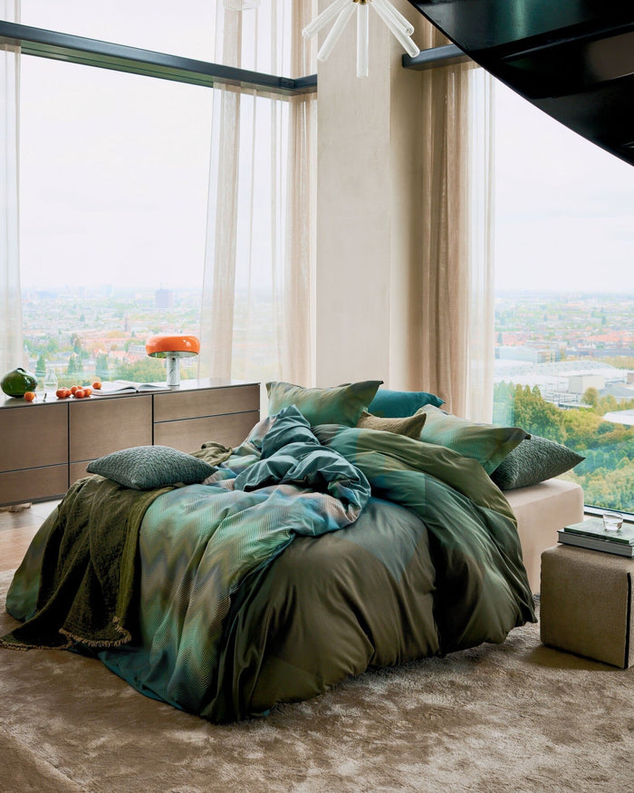 Dekbedovertrek Snooze Multi | 240 x 200|220 cm | Groen | Blauw