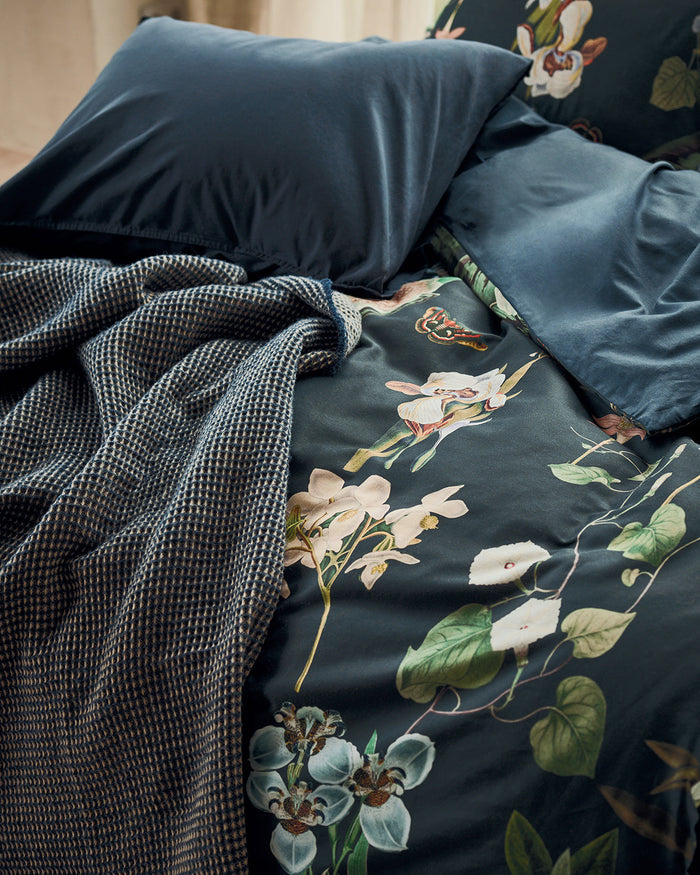 Dekbedovertrek Paradiso Blue Ink | 140 x 200|220 cm | Blauw