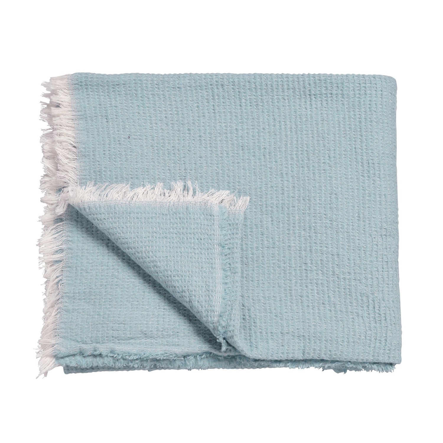 Home 89 Plaid Pearl Blue | 130 x 220 cm | Blauw | Katoen | Polyester