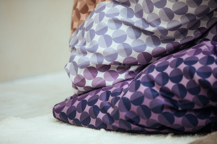 Dekbedovertrek Bubble Moonscape | 200 x 200|220 cm | Bruin | Paars