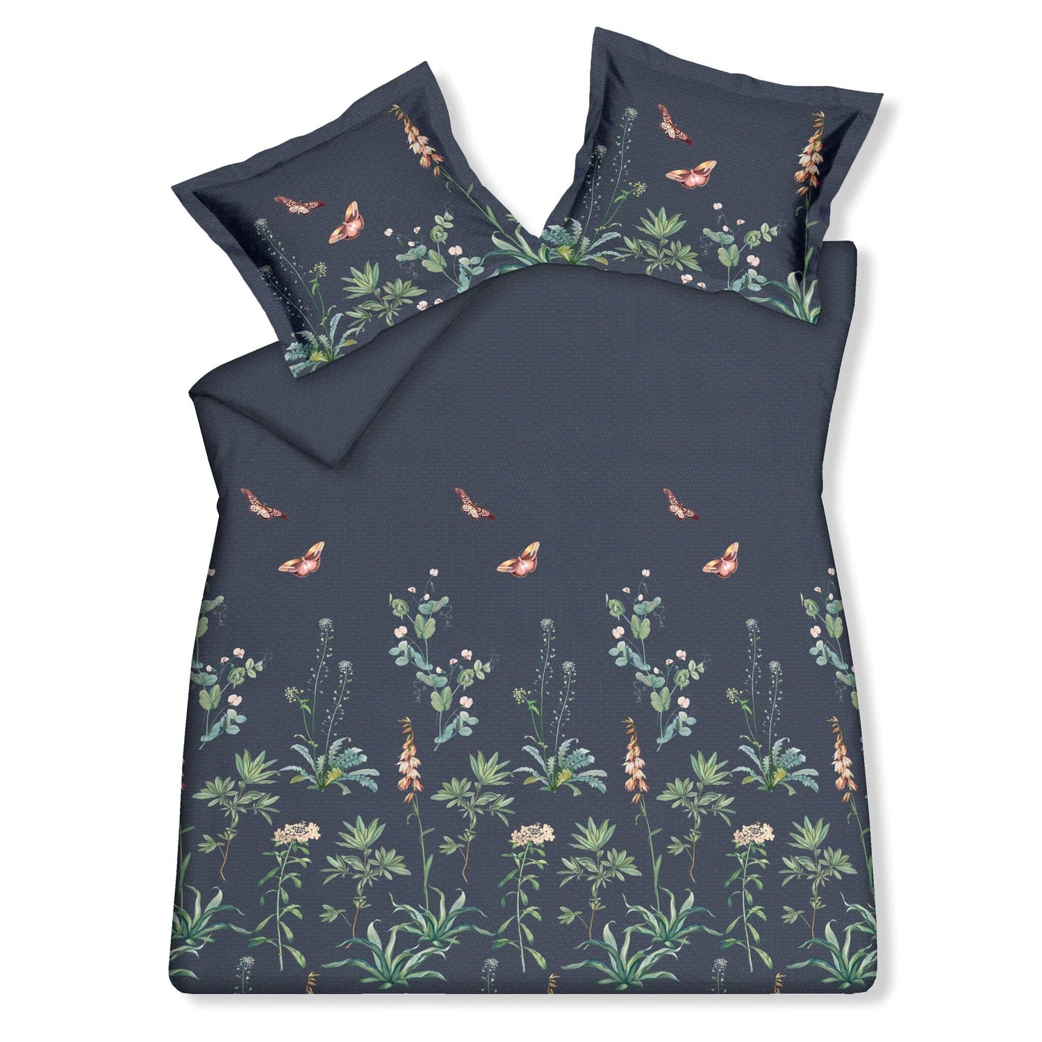 Dekbedovertrek Flowery Blue Ink | 140 x 200|220 cm | Blauw