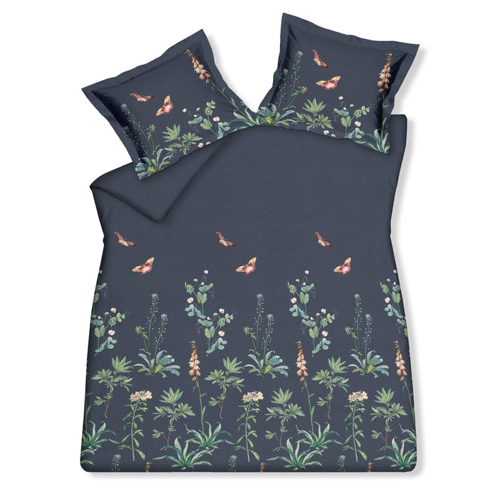 Dekbedovertrek Flowery Blue Ink | 140 x 200|220 cm | Blauw
