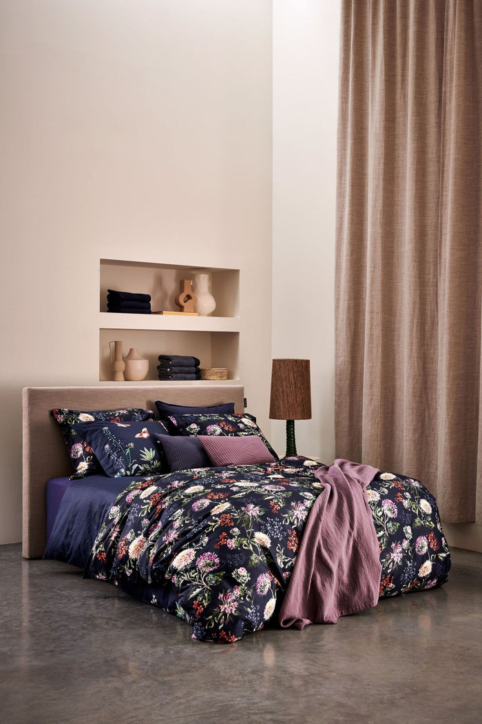 Dekbedovertrek Flowery Blue Ink | 140 x 200|220 cm | Blauw