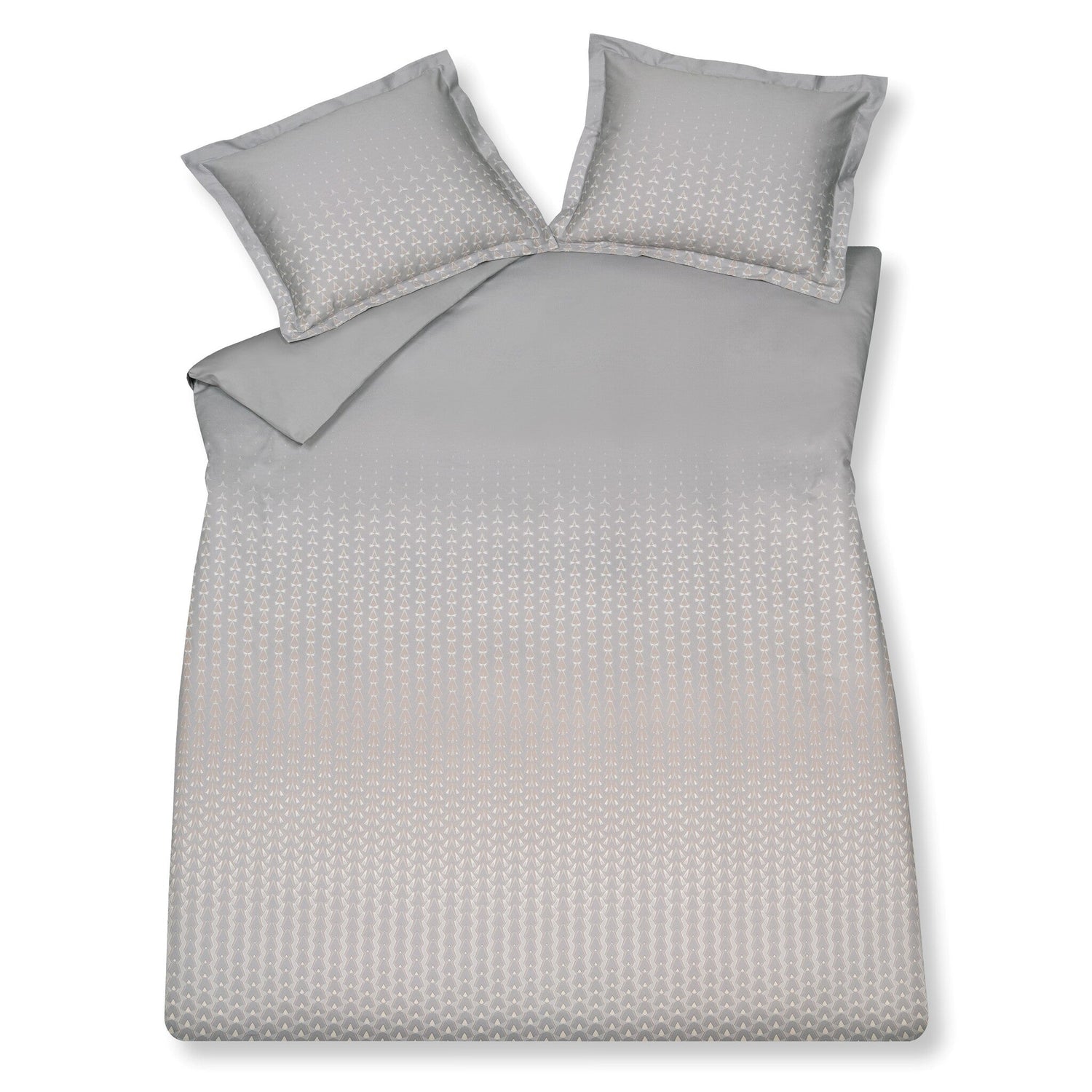 Dekbedovertrek Meditate Grey | 240 x 200|220 cm | Grijs | Satijnkatoen