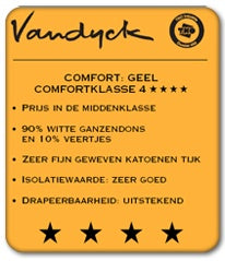 Astro 90 Dekbed | 240 x 220 cm | Wit | Katoen | Dons