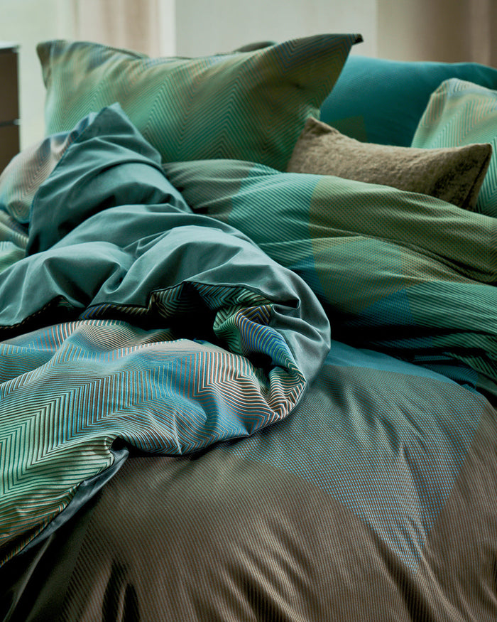 Dekbedovertrek Snooze Multi | 140 x 200|220 cm | Groen | Blauw