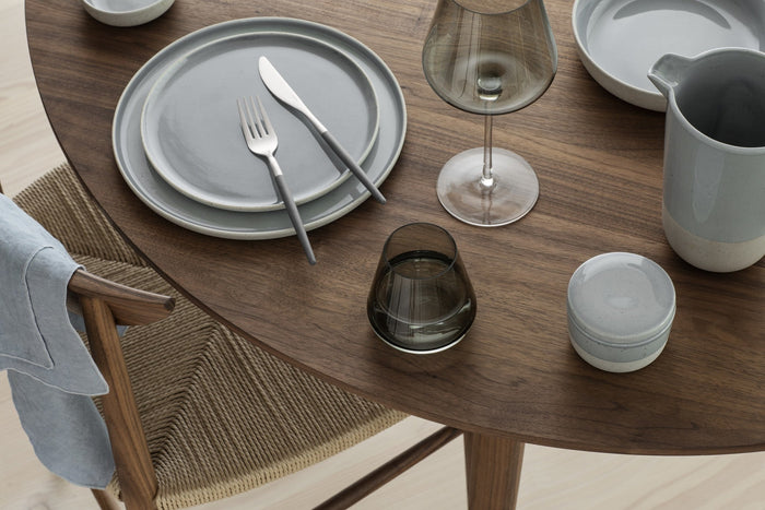 Sablo Stone Kom | Grijs | Blauw | Stoneware