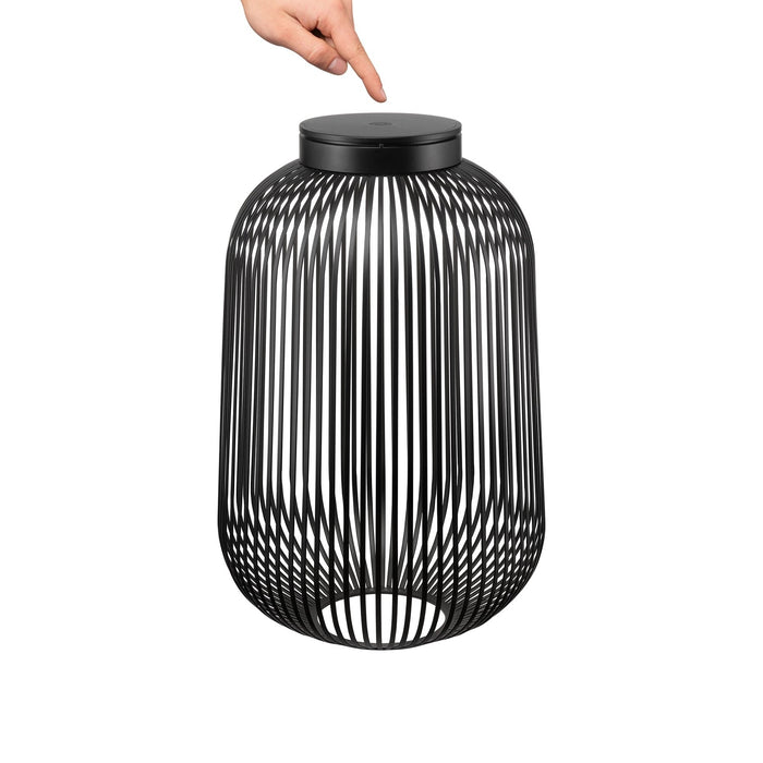Lito Led Lamp Black Large | Zwart | Staal