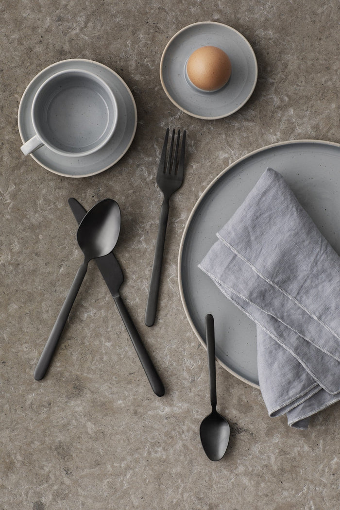 Sablo Stone Kom | Grijs | Blauw | Stoneware