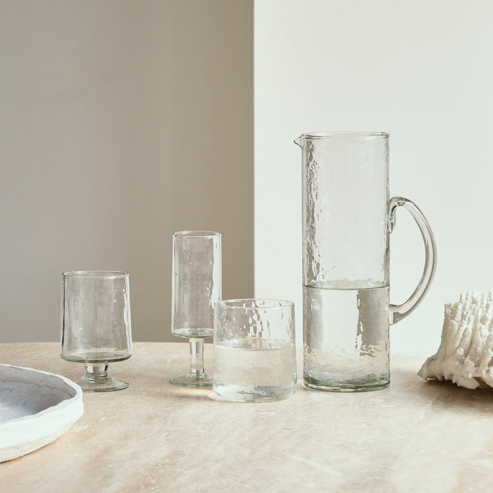 Urban Nature Culture Hammered Wijnglas - Transparant -  12 st.