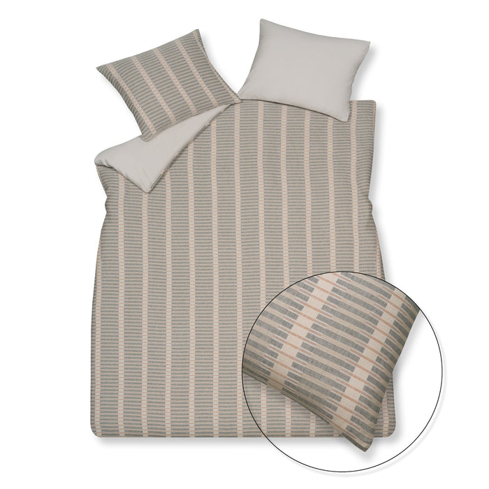 Dekbedovertrek Pure 73 Stone | 200 x 200|220 cm | Grijs | Beige