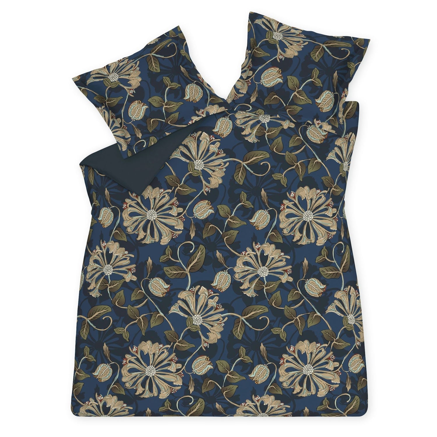 Dekbedovertrek Sky Night Blue Ink | 140 x 200|220 cm | Groen | Blauw