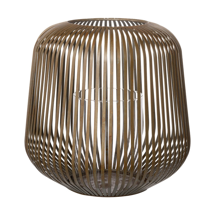 Lito Lantaarn Rusty Look Medium | Bruin | Staal