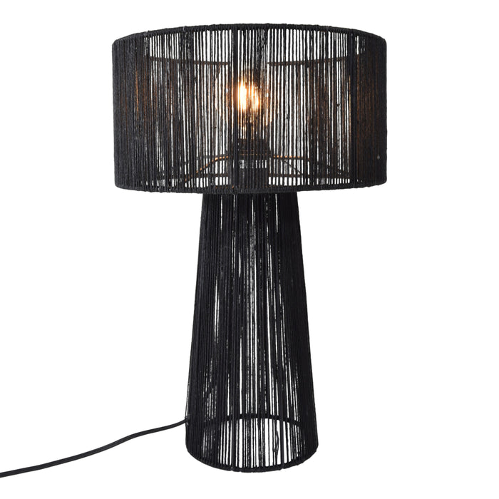 Urban Interiors - Tafellamp Diro Jute  43x30 Zwart