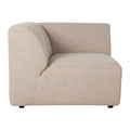 HKliving Jax Bank Element - Hoekstuk Links - Bouclé - Taupe