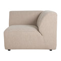 HKliving Jax Bank Element - Hoekstuk Rechts - Bouclé - Taupe