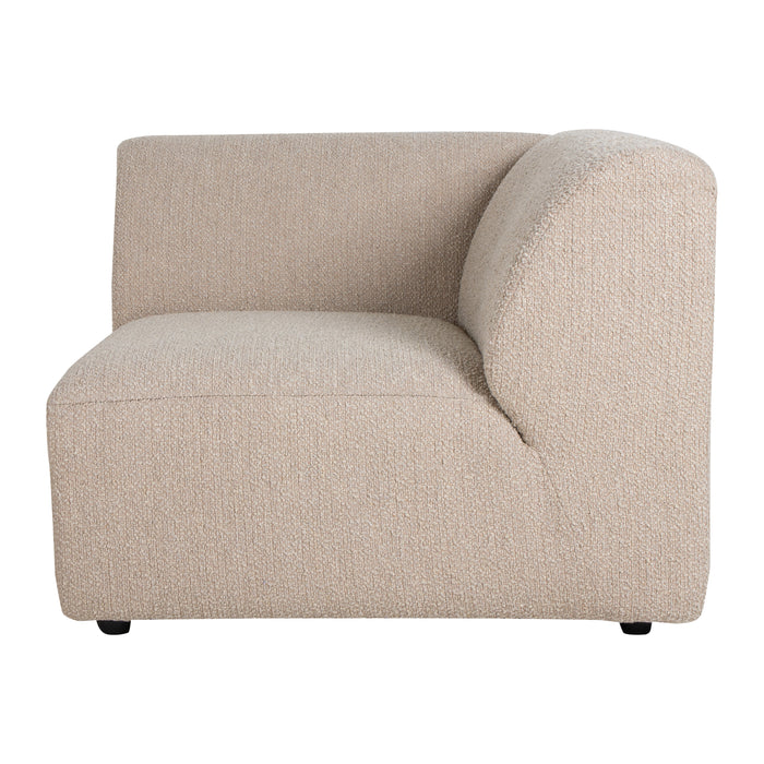 HKliving Jax Bank Element - Hoekstuk Rechts - Bouclé - Taupe