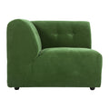 HKliving Vint Bank Element - Hoekstuk Links - Royal Velvet - Groen