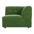 HKliving Vint Bank Element - Hoekstuk Rechts - Royal Velvet - Groen