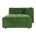 HKliving Vint Bank Element - Divan Rechts - Royal Velvet - Groen