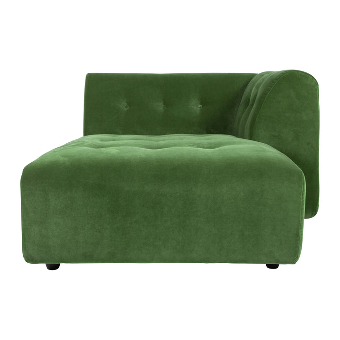 HKliving Vint Bank Element - Divan Rechts - Royal Velvet - Groen