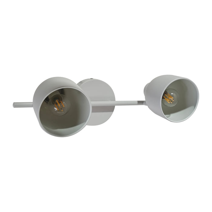 by fonQ Nohr Wandlamp - 2 Lichts - Warm Grijs