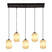 by fonQ Ribba Hanglamp - 5 Lichts - Opaalglas
