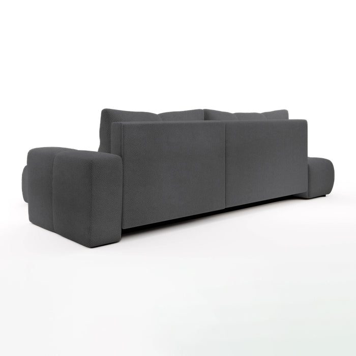 by fonQ Charme Hoekbank Rechts met Slaapfunctie - Weefstof - Antraciet