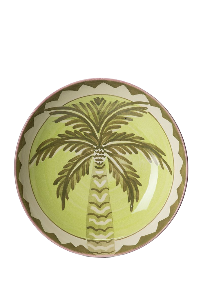 Sissy-Boy Groene presenteerschaal met palmboom