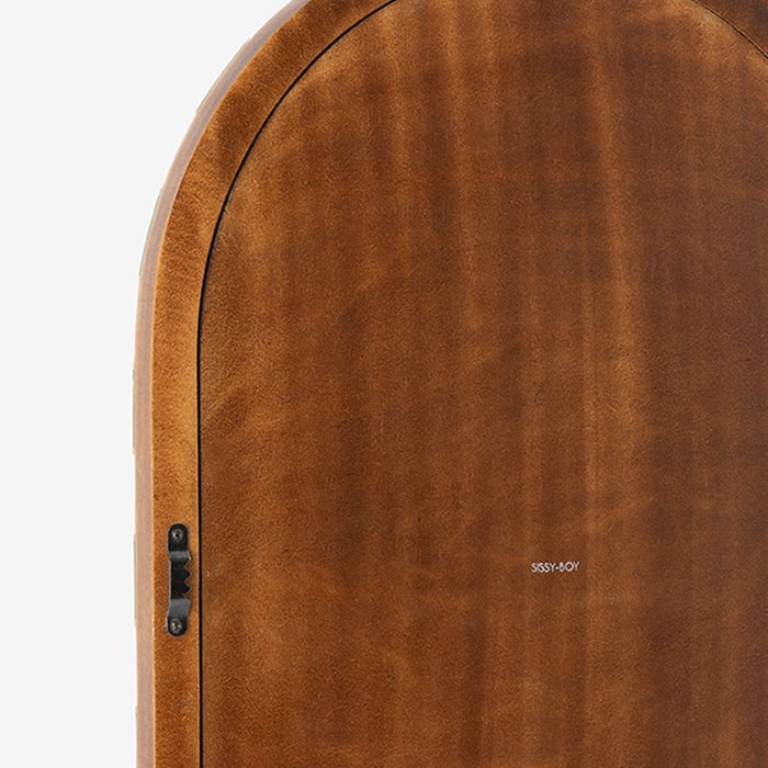 Sissy-Boy Groene hangspiegel met geblokte omlijsting