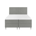 by fonQ Nubo Boxspring met Opbergruimte en Hoofdbord - 160 x 200 cm - Grijs