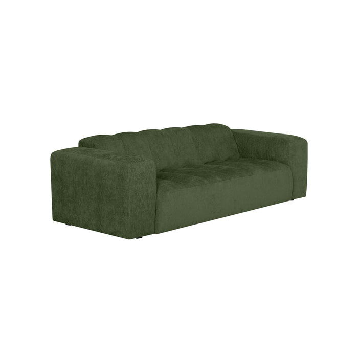 by fonQ Plume 2,5-zitsbank - Chenille - Groen